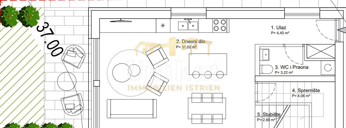 Casa a schiera a 1,5 km dal mare e dalla spiaggia